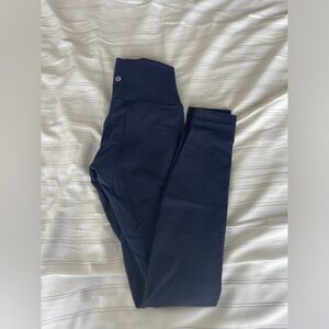 Navy Blue Lululemon Wunder Under Leggings